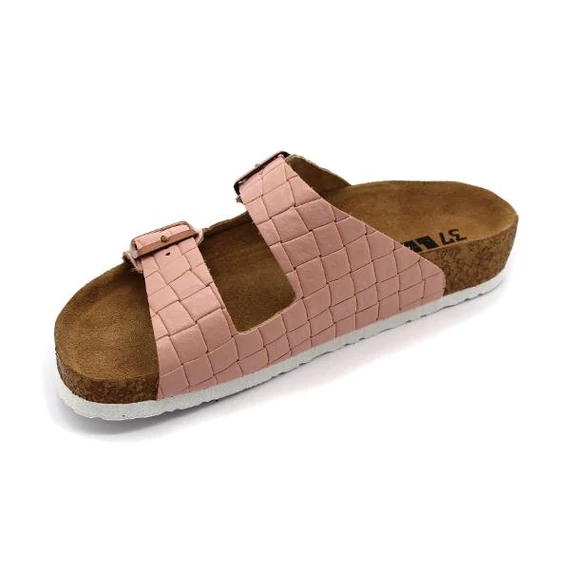 LEON COMFORT KOCKA MINTÁS NŐI BŐR PAPUCS TÖBBFÉLE SZÍNBEN